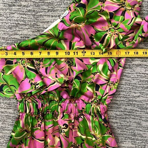 NWT LA Double J Boogie Dress Carnevale in Pebbled Satin 100% Silk XS - Picture 9 of 14